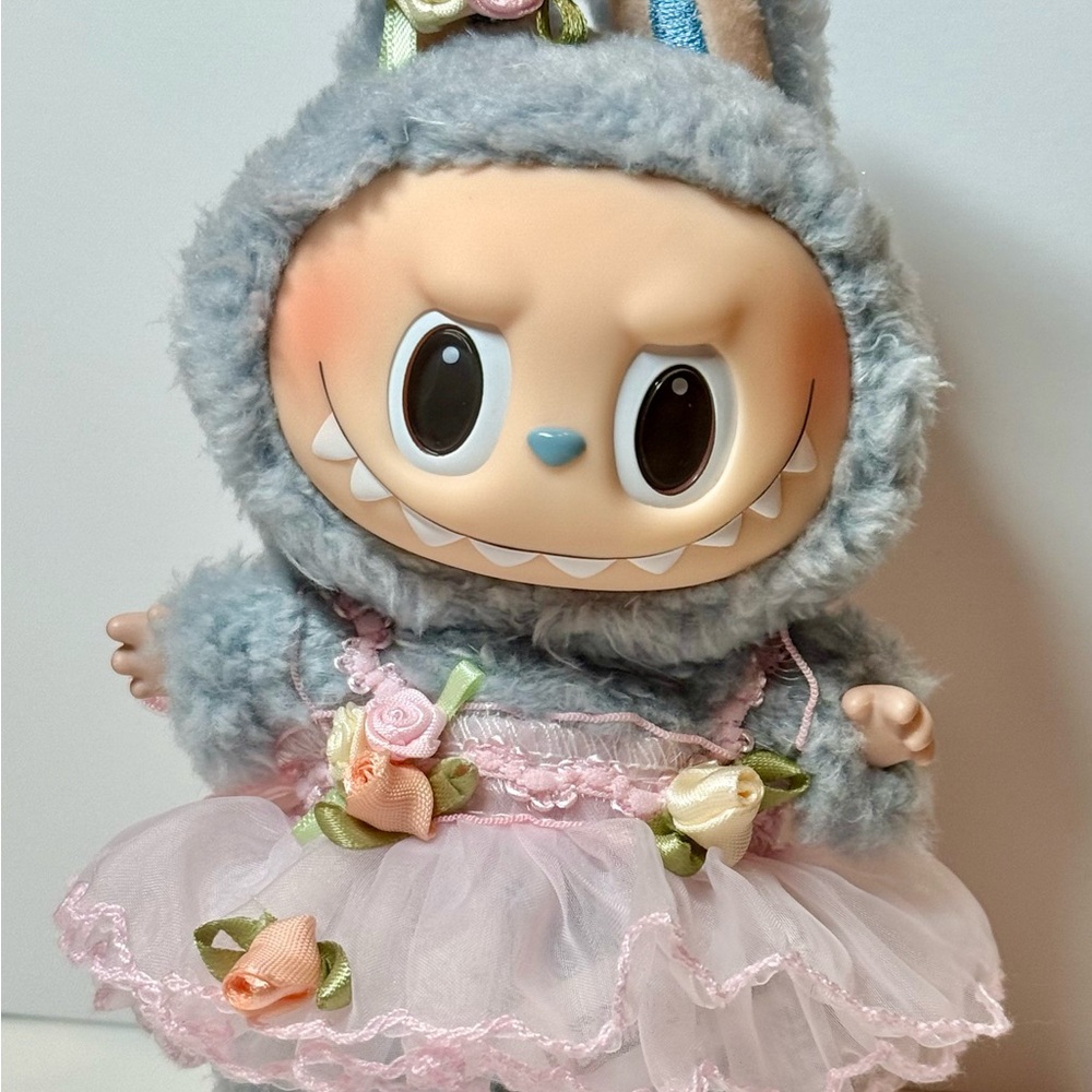 Pink sundress & hair accessory - doll not included